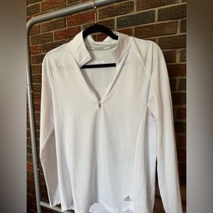 Adidas White Golf Pullover